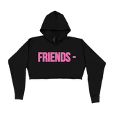 FRIENDS – PINK HOODIE – BLACK (WOMENS)
