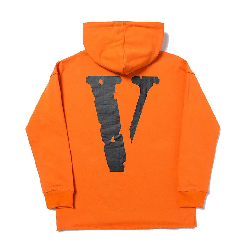 Vlone friends hoodie orange hotsell
