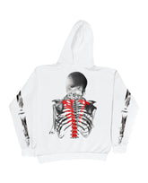 NeverBrokeAgain Vlone Bones Hoodie – White