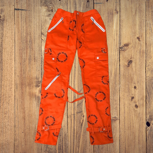 Vlone Bondage Circle Logo Orange Pant – Official Vlone