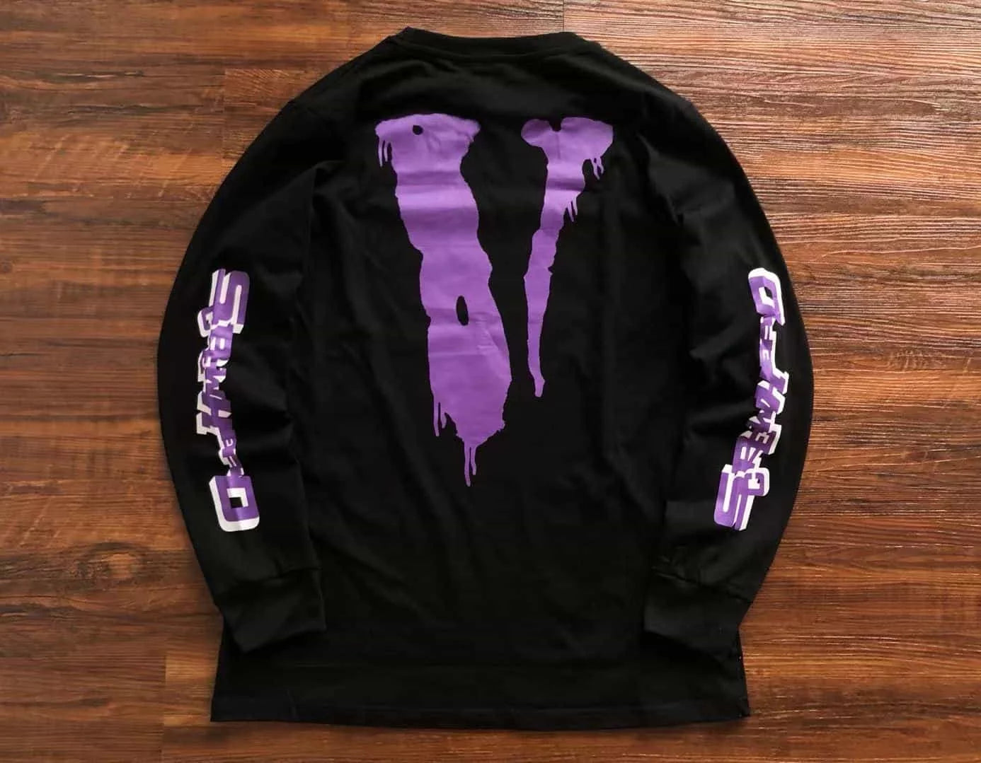 Vlone Purple Skull Black Sweatshirt Official Vlone