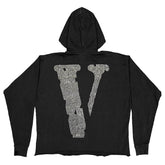 Vlone Hoodie Rhinestone