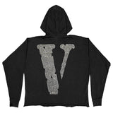 Vlone Hoodie Rhinestone