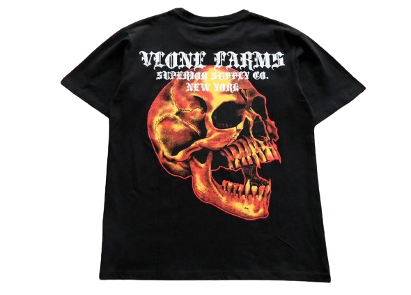 Demon Fire Vlone Farms T-Shirt Black