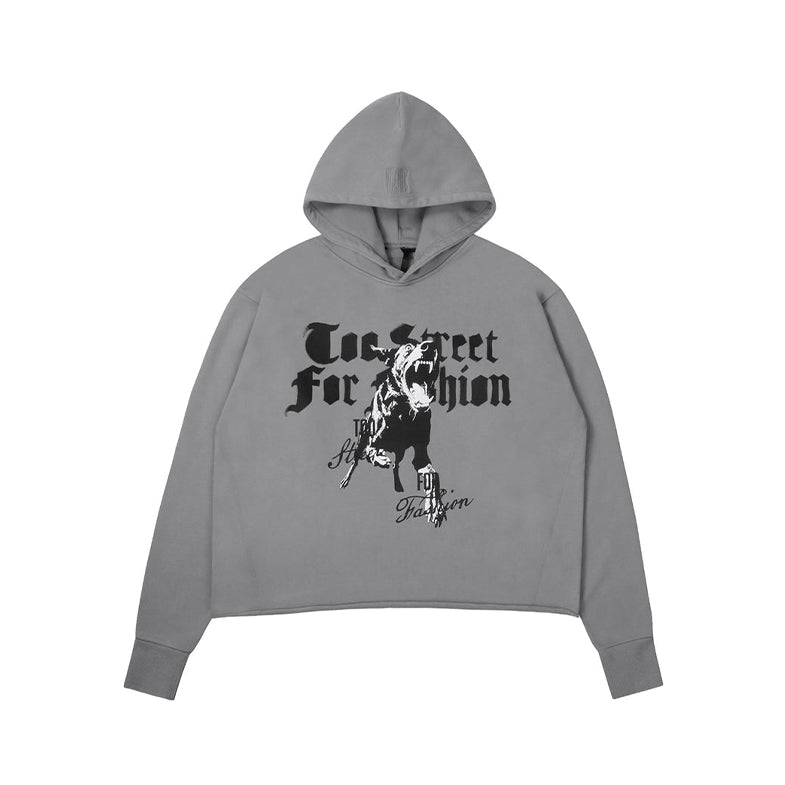 Grey Vlone Bite Before You Bark Hoodie