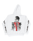 NeverBrokeAgain Vlone Bones Hoodie – White