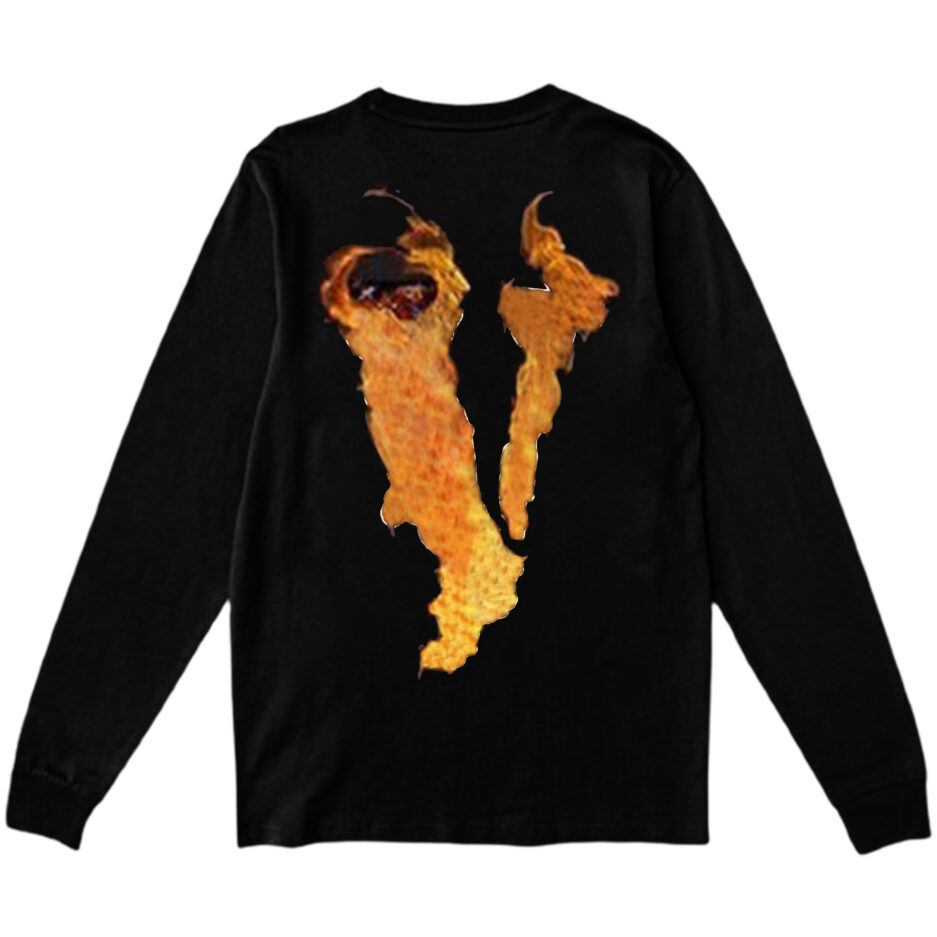Vlone Flaming Friends Sweatshirt – Black