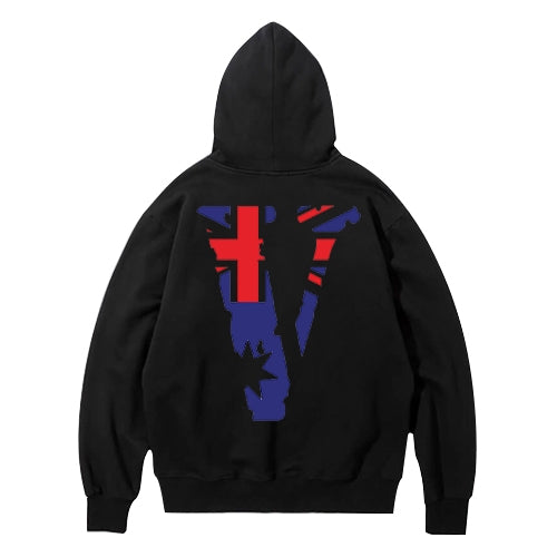 Vlone Friends- AUS Hoodie – Black