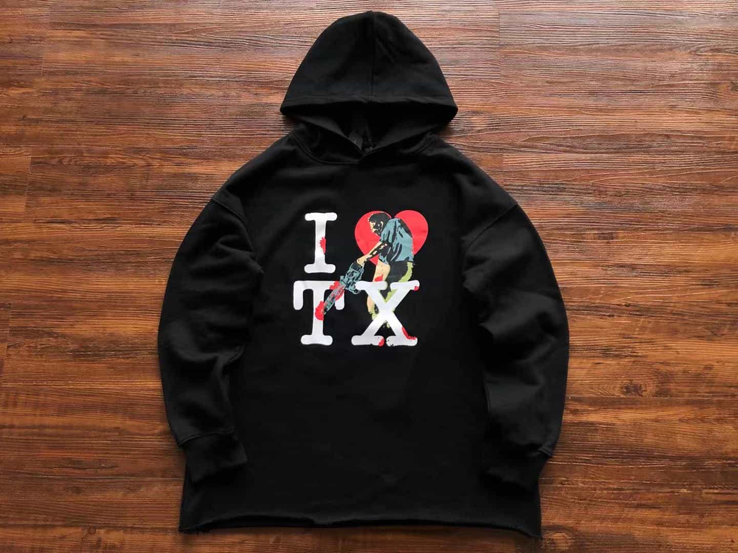 Vlone I Love TX Black Hoodie