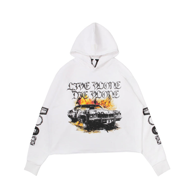 Vlone Crash The Whip Hoodie White